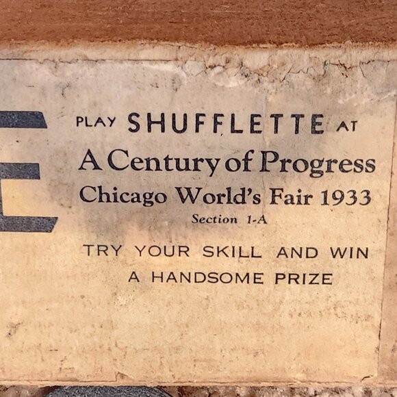 Vintage 1933 World's Fair Shufflette Century Pastimes and Games, Inc. *AS IS - Picture 4 of 15